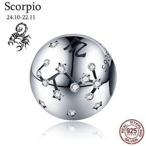 Sterling Silver Scorpio Zodiac Charm